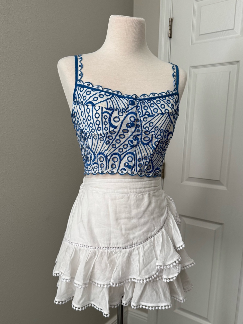 Charo Ruiz Ferra Skirt Paired With Tessa Top EUC